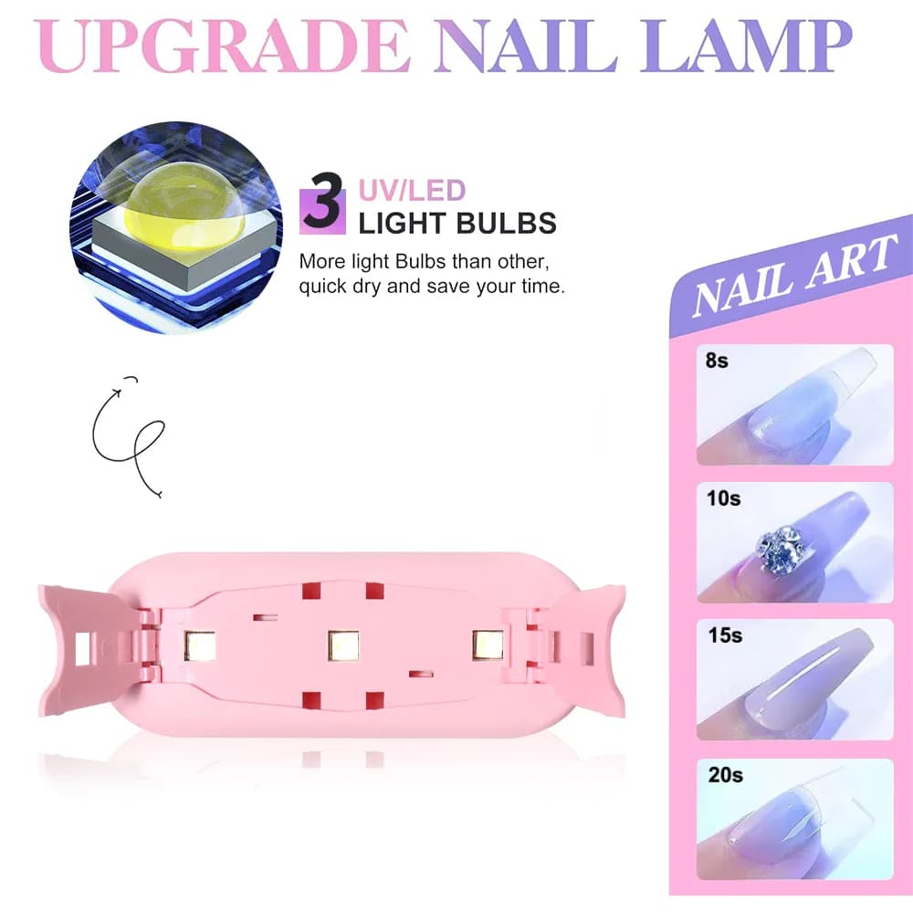 BlissSoul Foldable Mouse Light Nail Lamp Machine Mini thumbnail 4