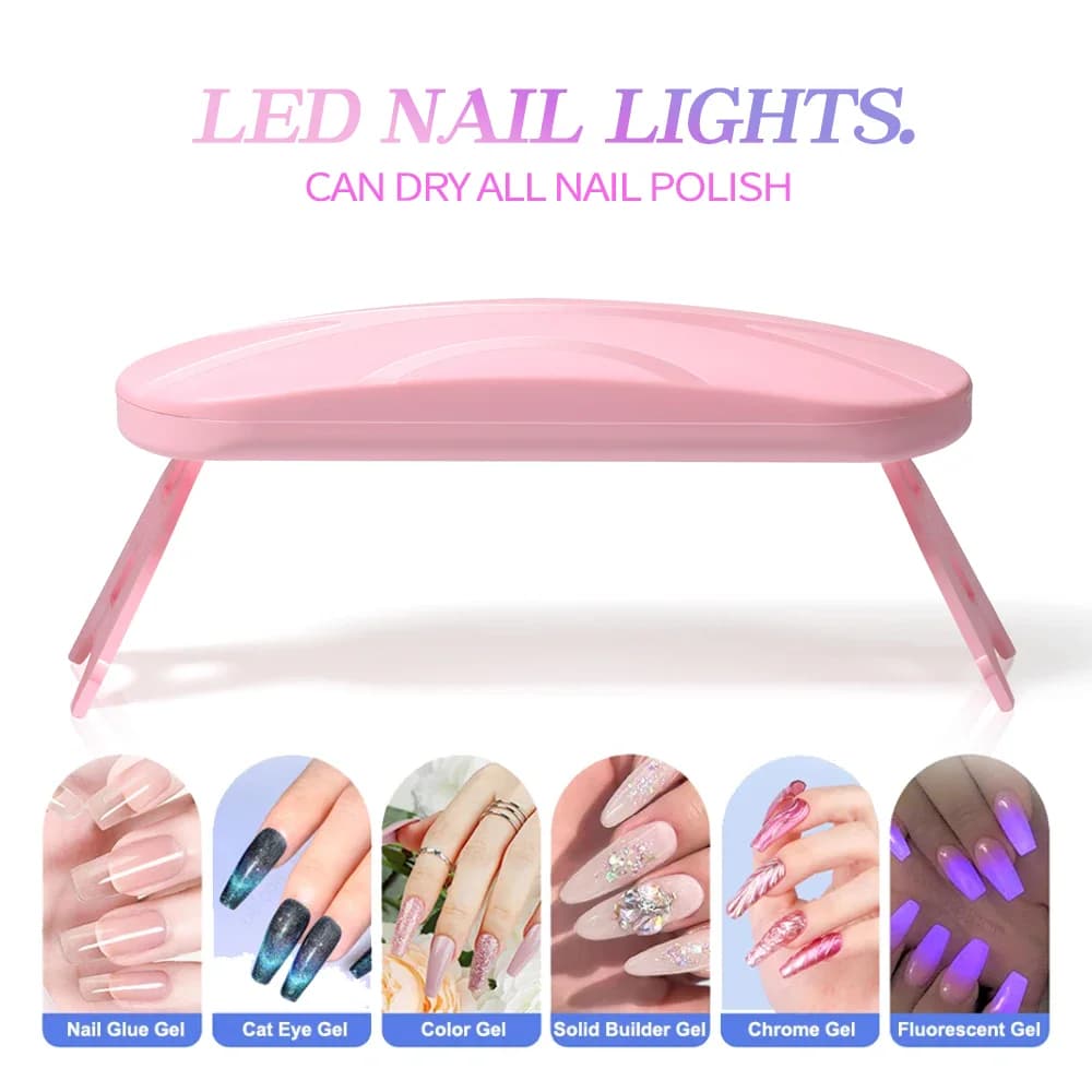 BlissSoul Foldable Mouse Light Nail Lamp Machine Mini thumbnail 5